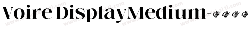 Voire DisplayMedium字体转换